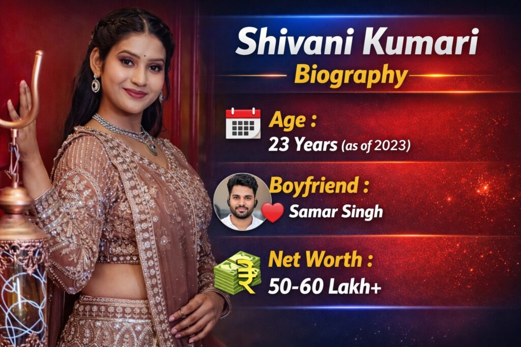 Shivani Kumari Biography Age Hight Weight Education Boyfriend Address Net worth Mobile Number Shivani kumari biography