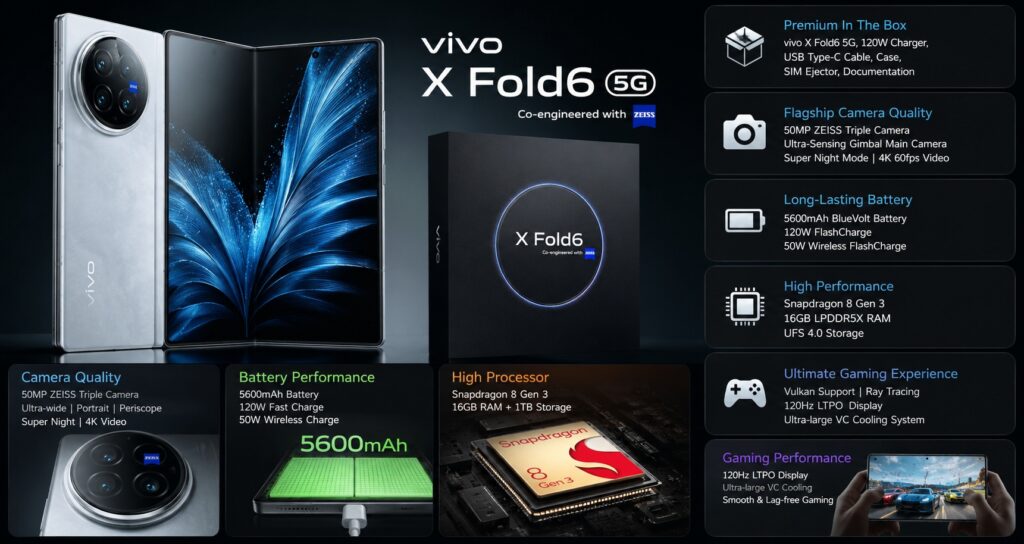 Vivo X Fold6: Expected Launch, Specifications, Price & Full Details Vivo X Fold6