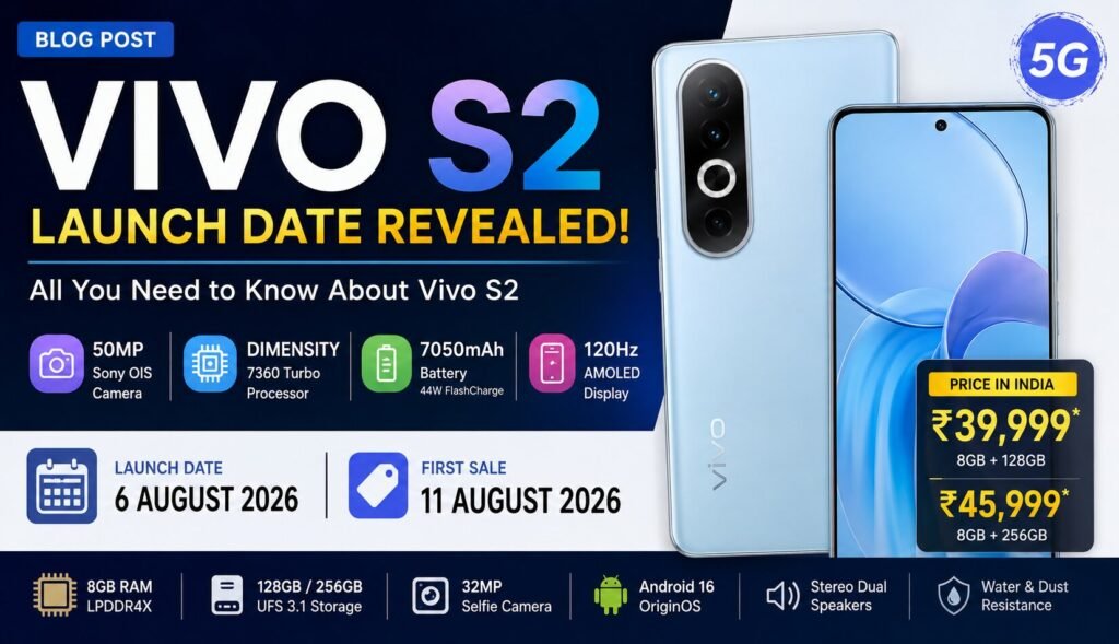 Vivo S2 Launch Date, Price, Camera, RAM, Storage, Processor और Battery की पूरी जानकारी